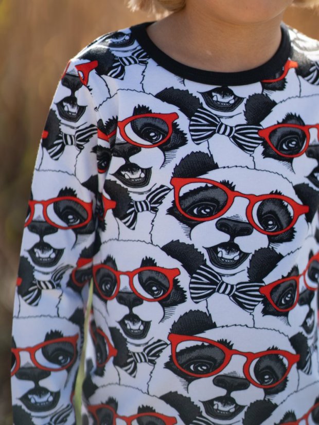 Dětské tričko, panda v brýlích