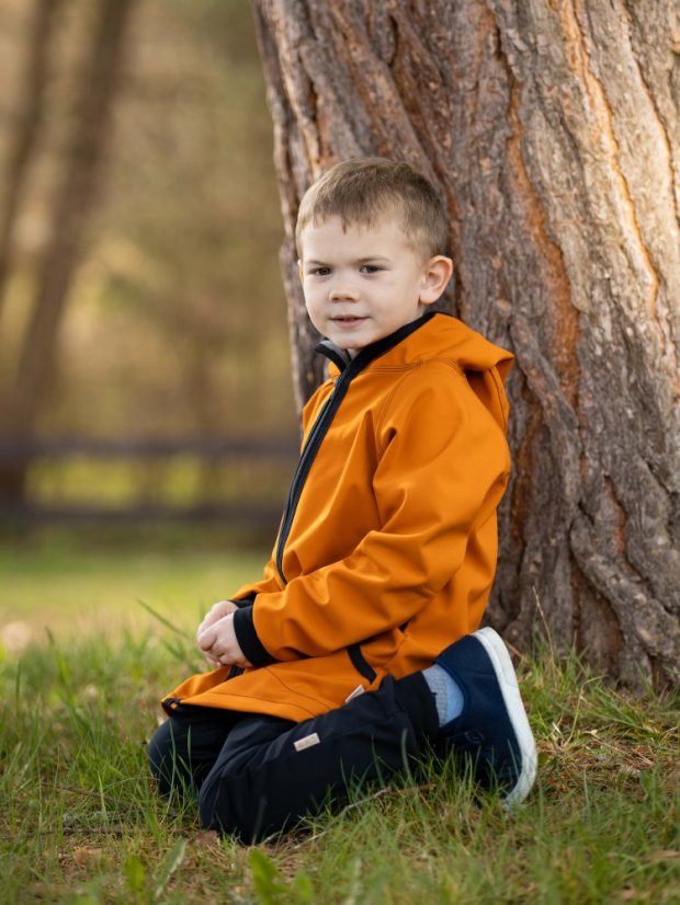 Dětská softshellová bunda s fleecem