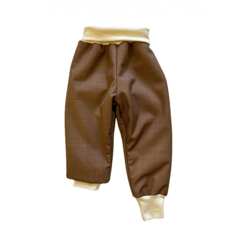 Dětské softshellové kalhoty GROW BERÁNEK NUTS
