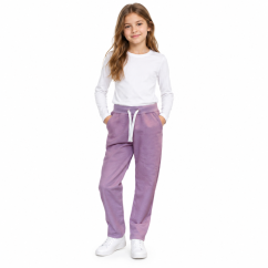 Dětské softshellové kalhoty WOW s fleecem, růžový jeans