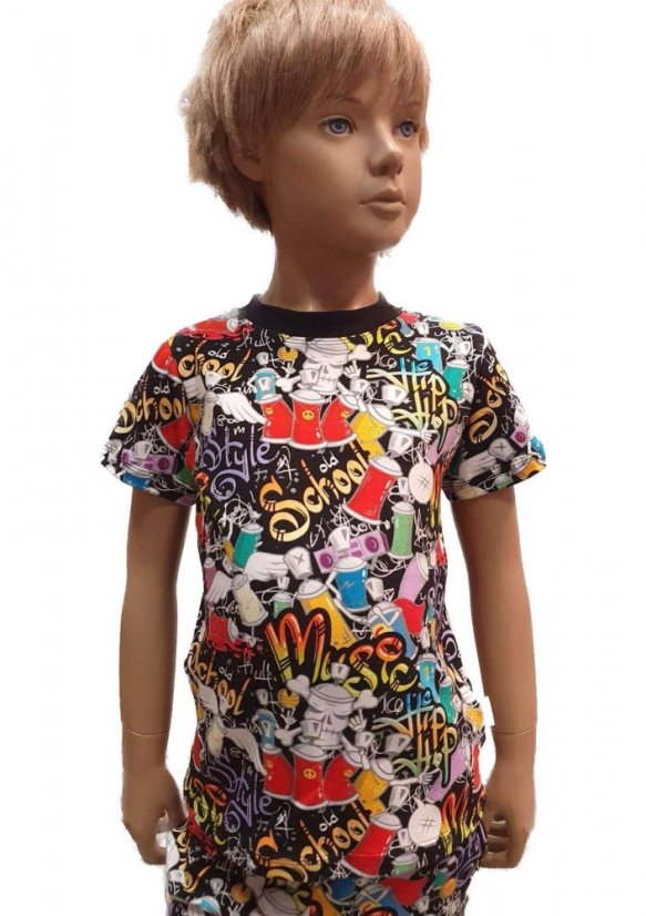 Dětské tričko, svět graffiti krátký rukáv