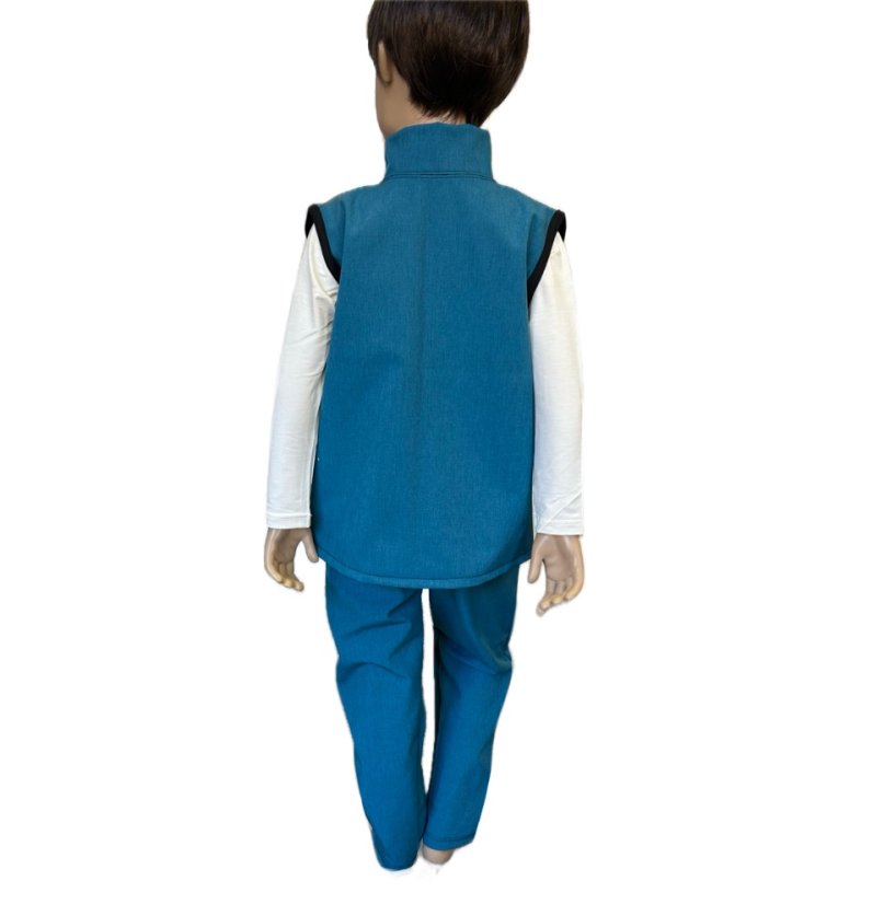 Softshellová vesta JEANS BLUE