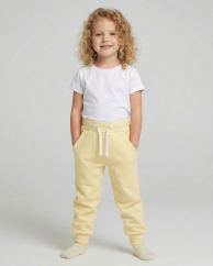 Dětské tepláky Fluffy teplé, světle žlutá