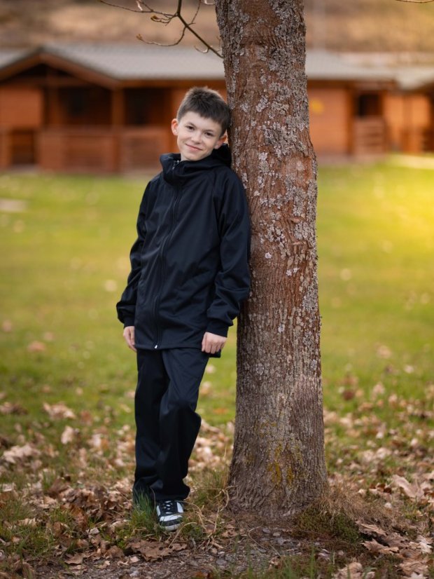 Dětské softshellové kalhoty THIN bez fleecu