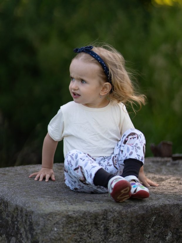 Ľahké detské rastúce nohavice GROW ľahké, ježkovia