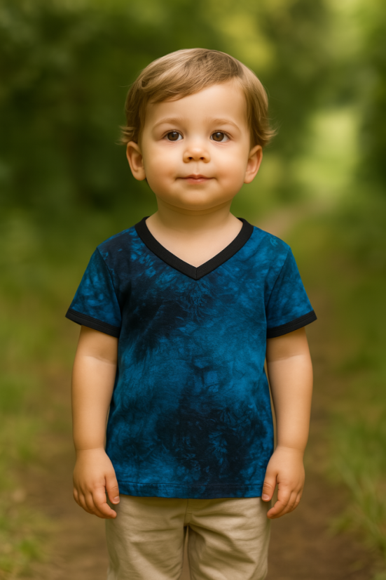 Dětské tričko BAMBUS, batika