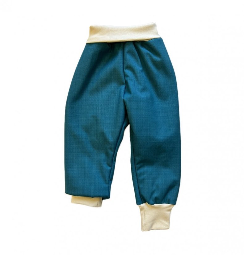 Dětské softshellové kalhoty GROW s beránkem