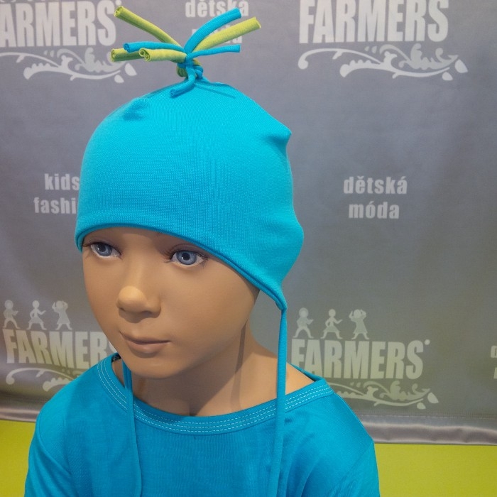 Čepice se šňůrkami bílá (Velikost 6 (obvod hlavy 54-57cm))