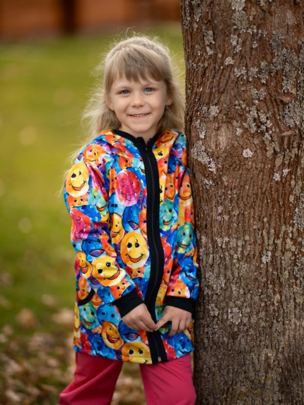 Dětská softshellová bunda bez fleecu