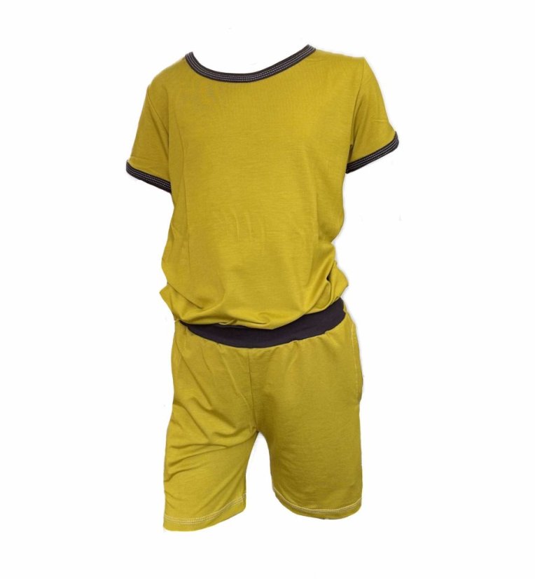 Pánske letné pyžamo BAMBUS OCHRE