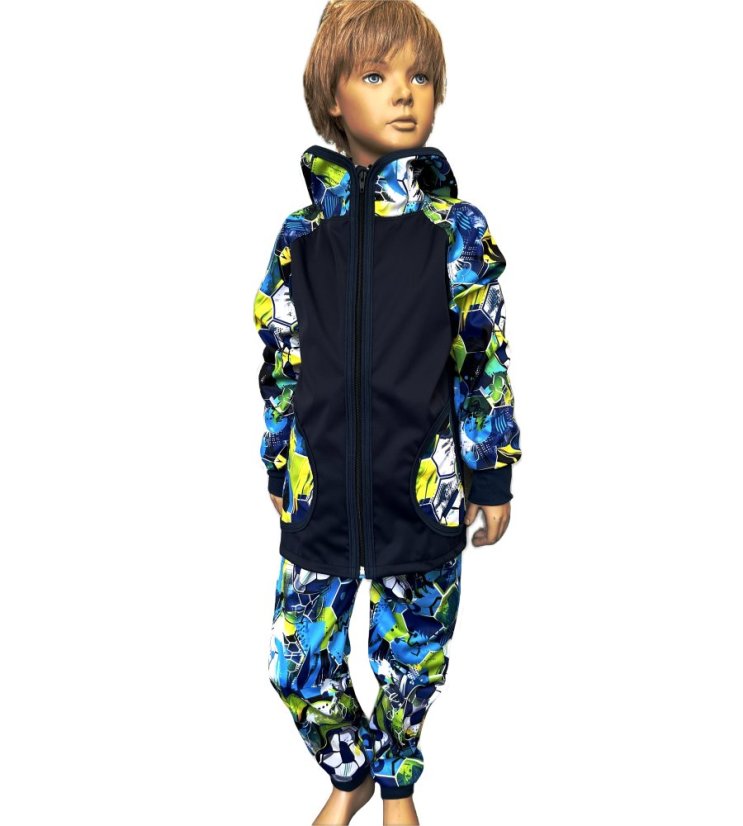 Softshellová bunda FOTBAL 4 BLUE lehká