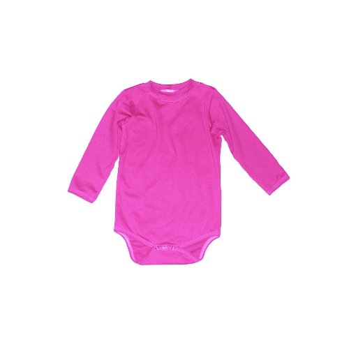 Dětské body dlouhý rukáv cyklámové BA/EL (Velikost 92)