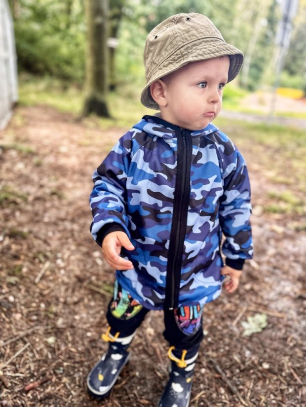 Dětská softshellová bunda s fleecem elastická