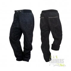Zateplené dětské kalhoty WOW JEANS BLACK - fleece (Velikost 98)