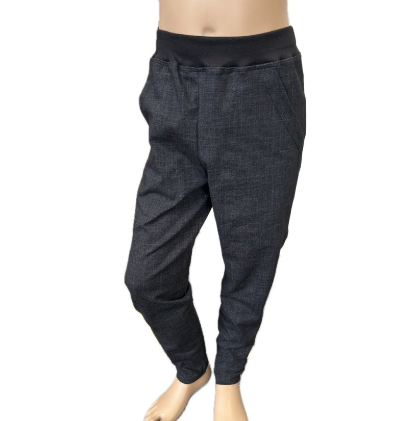 Dětské tepláky JOGGER JEANS BLACK lehké