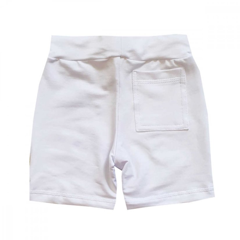 Dětské kraťasy po kolena WOW, čistě bílá
