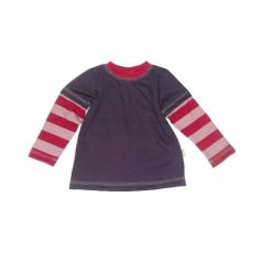 Dětské tričko dvojitý rukáv LOLLA fialové/malin (Velikost 92-98)