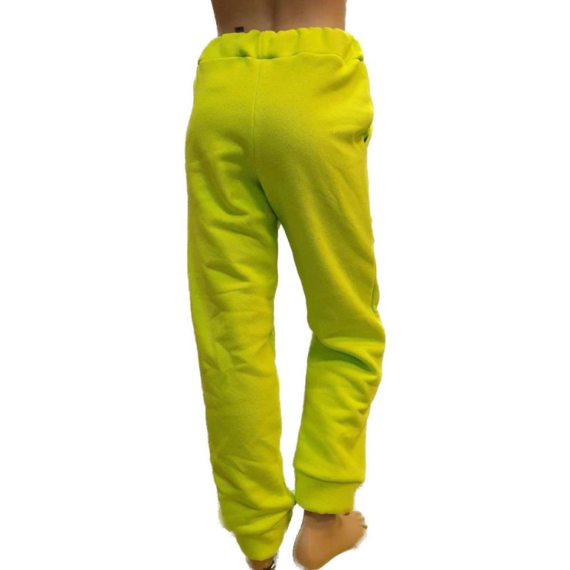 Dámské tepláky teplé, zelená limetka