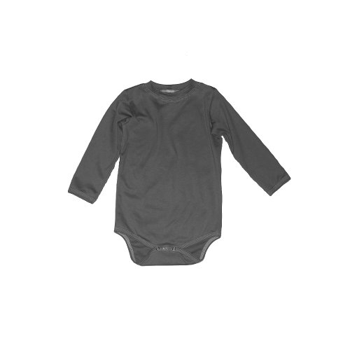 Dětské body dlouhý rukáv hnědé BA/EL (Velikost 92)