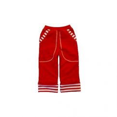 Dětské rostoucí kalhoty červený námořník (Velikost 98)