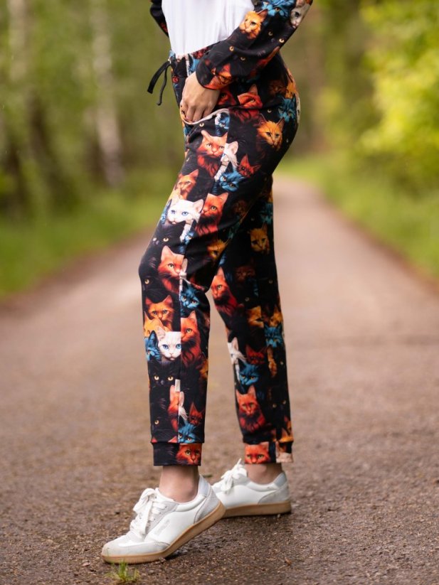 Dámská tepláková souprava, divoké kočky