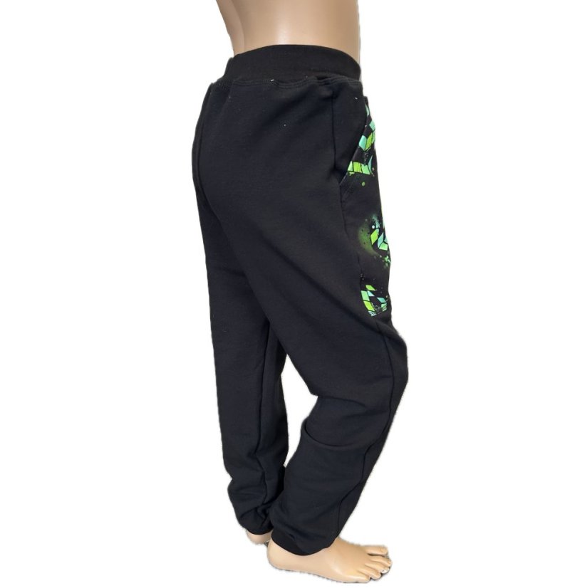 Dětské tepláky, herní únik černá