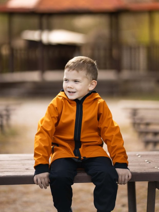 Dětská softshellová bunda s fleecem