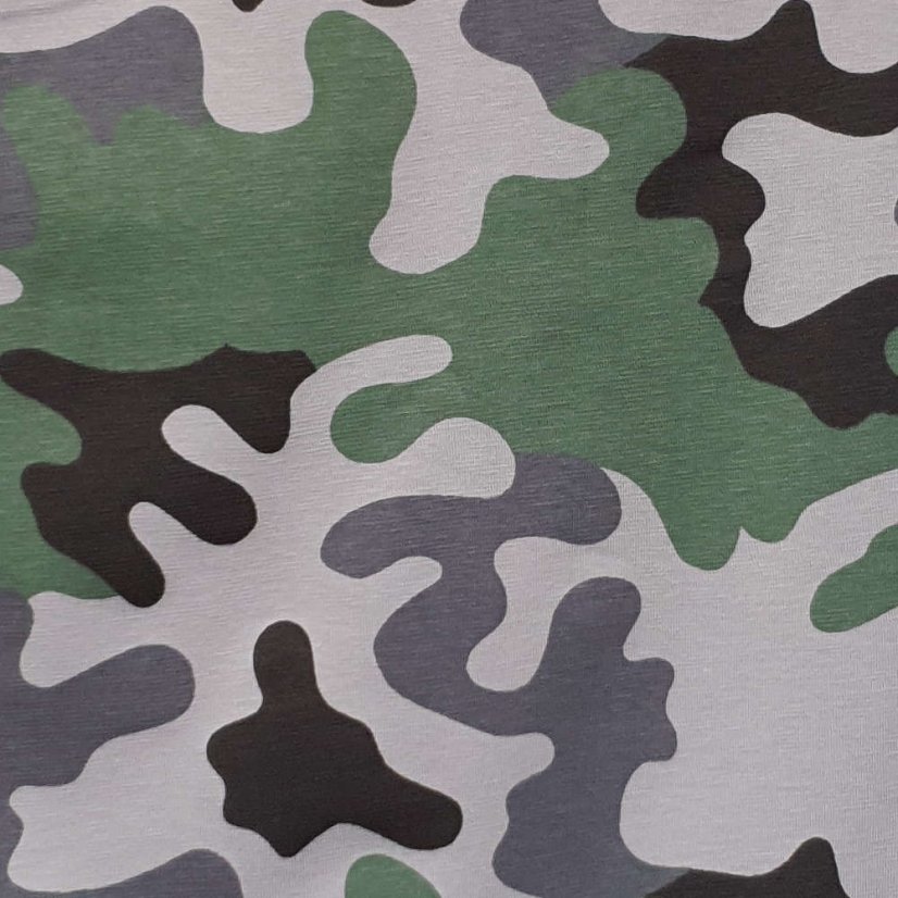 Tričko KHAKI MASK dvojitý rukáv