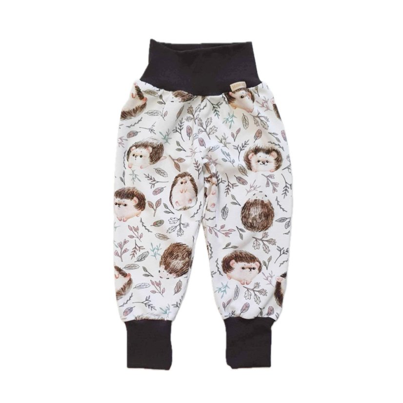 Ľahké detské rastúce nohavice GROW ľahké, ježkovia