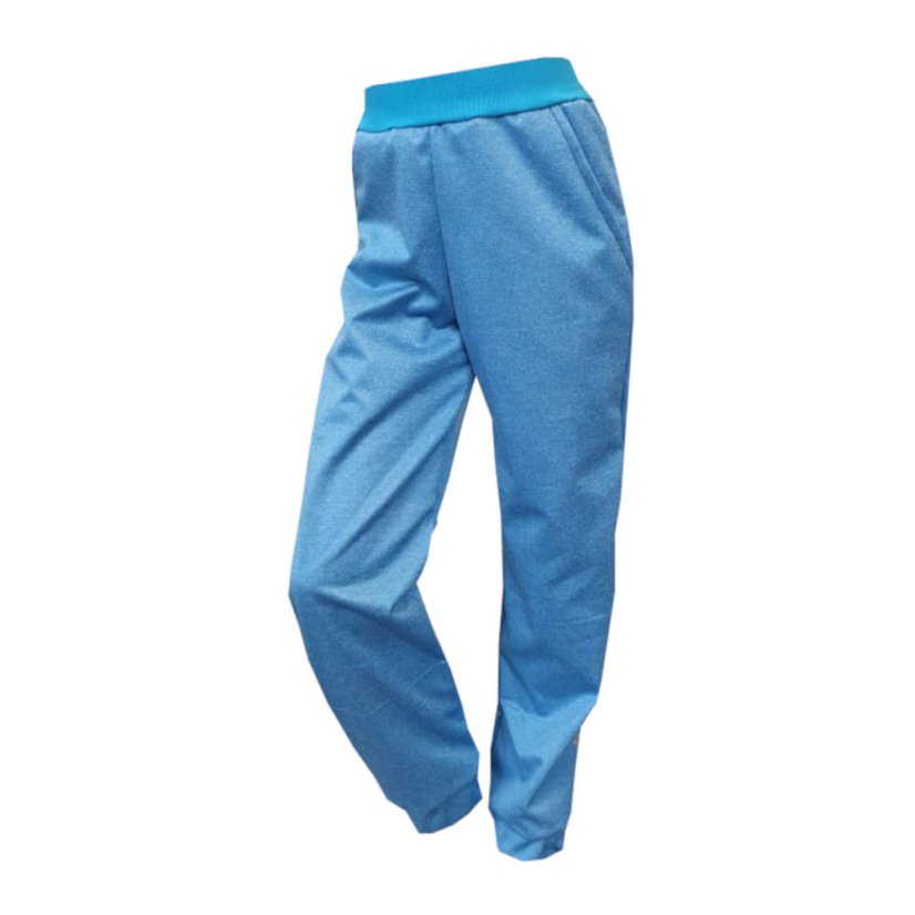 kalhoty thin soft tyrkysmele1