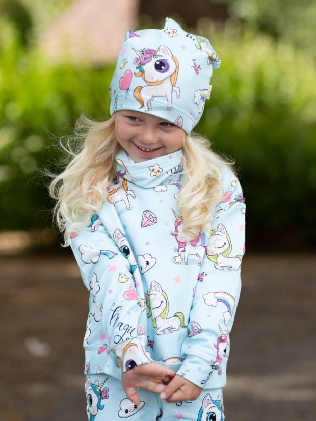 Nákrčník, modří jednorožci