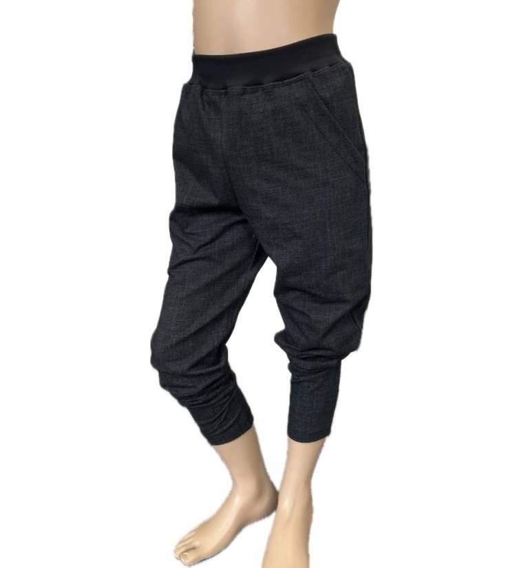 Dětské tepláky JOGGER JEANS BLACK lehké