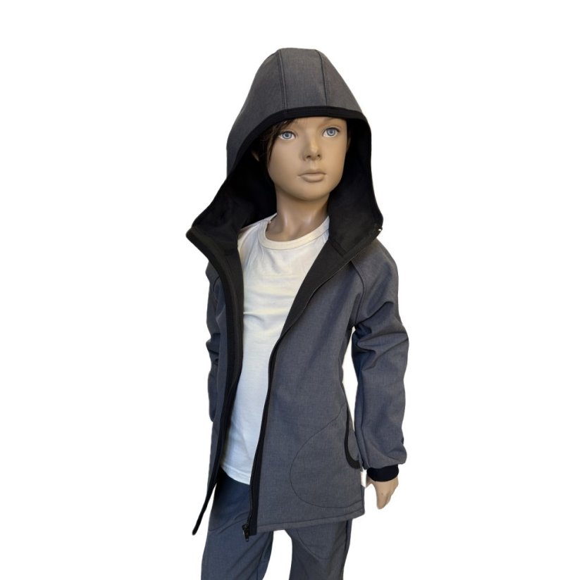 Softshellová bunda JEANS GREY