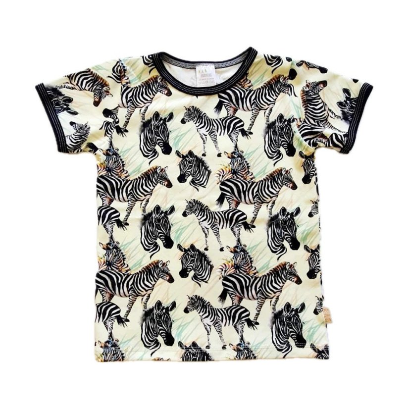 Pánské tričko, zebry krátký rukáv