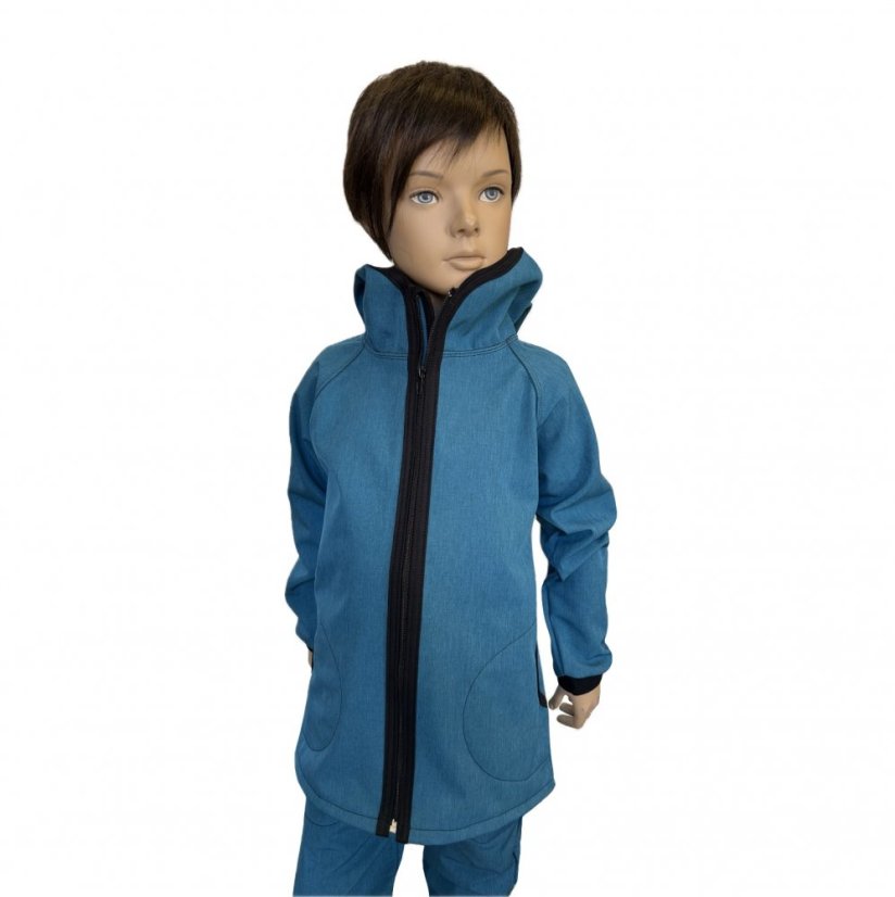 Softshellová bunda JEANS BLUE