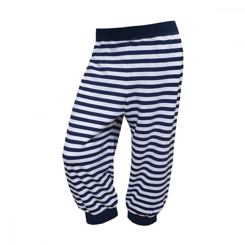 Dětské 3/4 kalhoty do manžety BAMBUS, navy námořník
