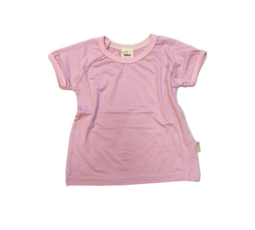 Tunika BAMBUS ružová s krátkym rukávom