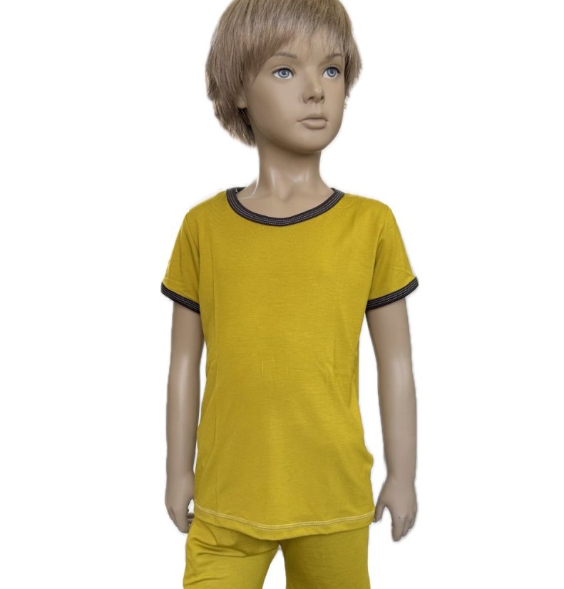 Tričko BAMBUS OCHRE krátký rukáv