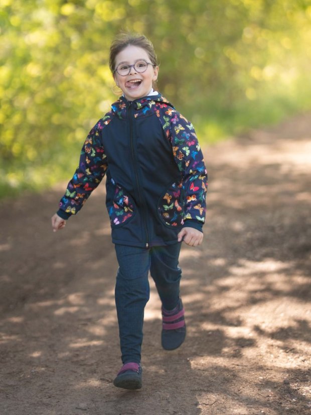 Dětská softshellová bunda s fleecem elastická