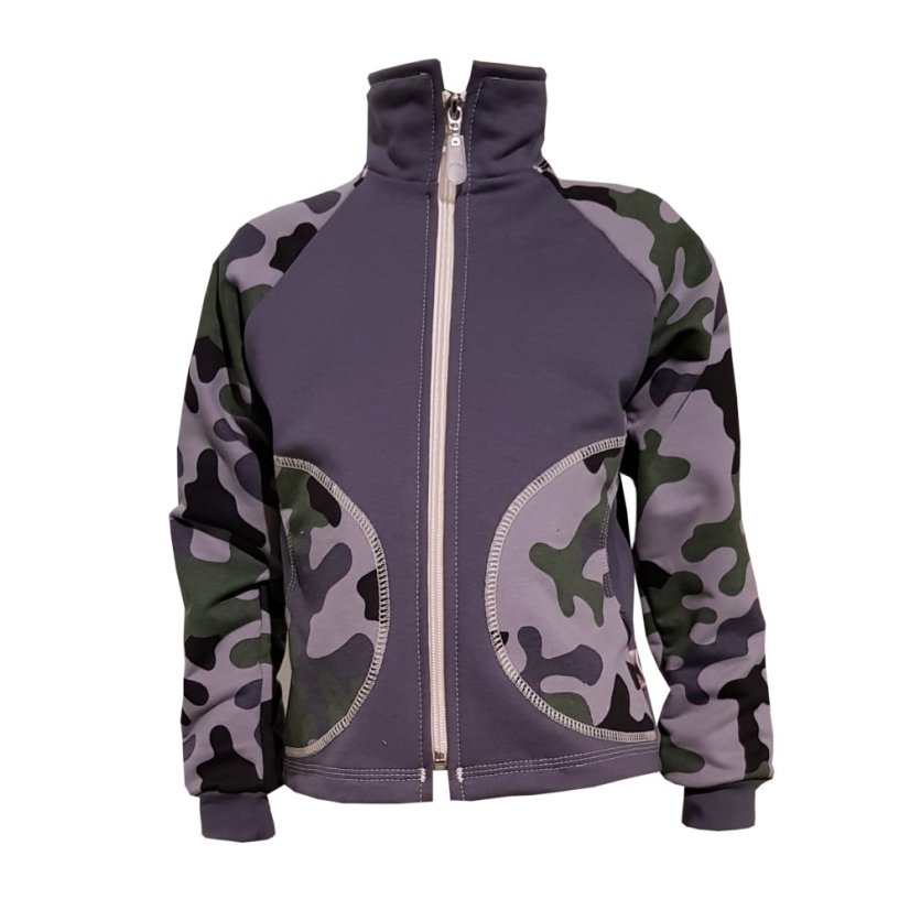 Dětská mikina na zip MASK šedá (Velikost 98)