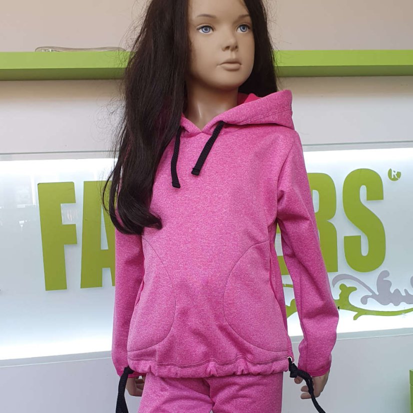 Dětská softshellová bunda přes hlavu