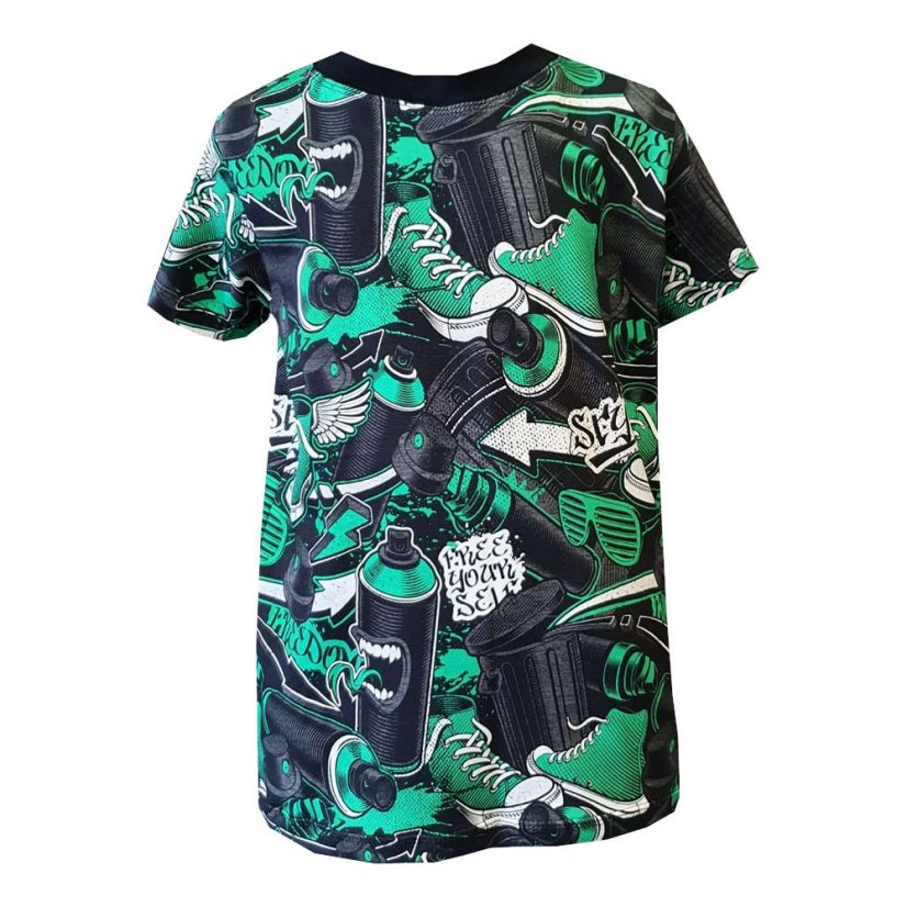 Pánské tričko DIGI FREEDOM GREEN krátký rukáv