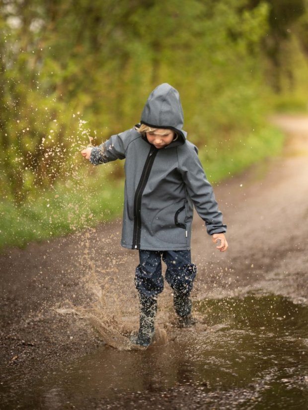 Dětská softshellová bunda s fleecem