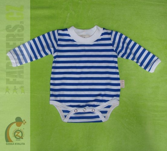 Dětské body dlouhý rukáv modrý námořník (Velikost 98)