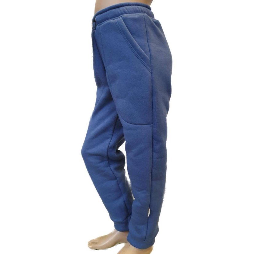 Dámské tepláky teplé, ocelově modrá