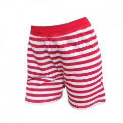 Detské krátke šortky BAMBUS červený námorník 1