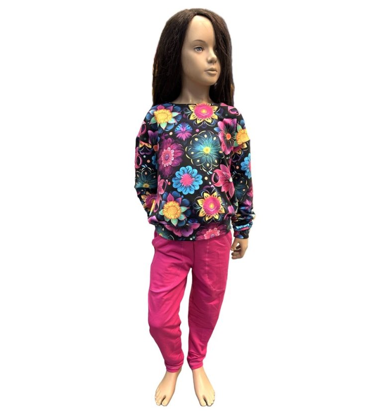 Detská mikina HIP, rozkvitnutá noc