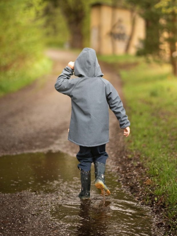 Dětská softshellová bunda s fleecem