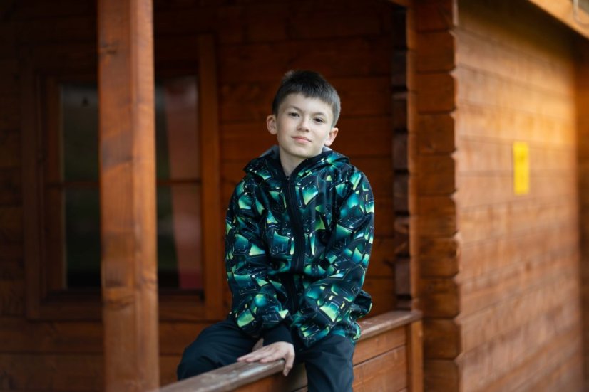 Dětská softshellová bunda s fleecem