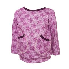 Dívčí mikina JEANS FLOWERS (Velikost 98)
